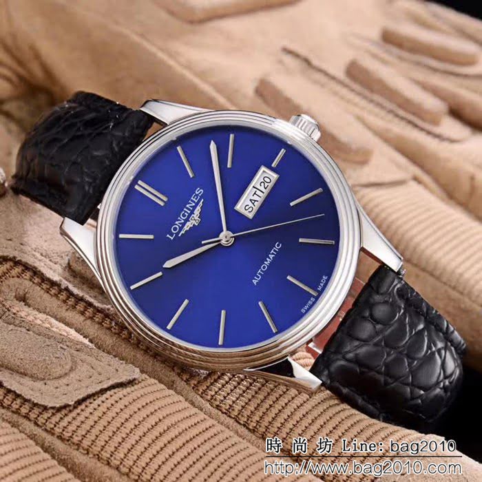 LONGINES浪琴 經典大三針 全自動機械 精品男士腕表 WSS1098